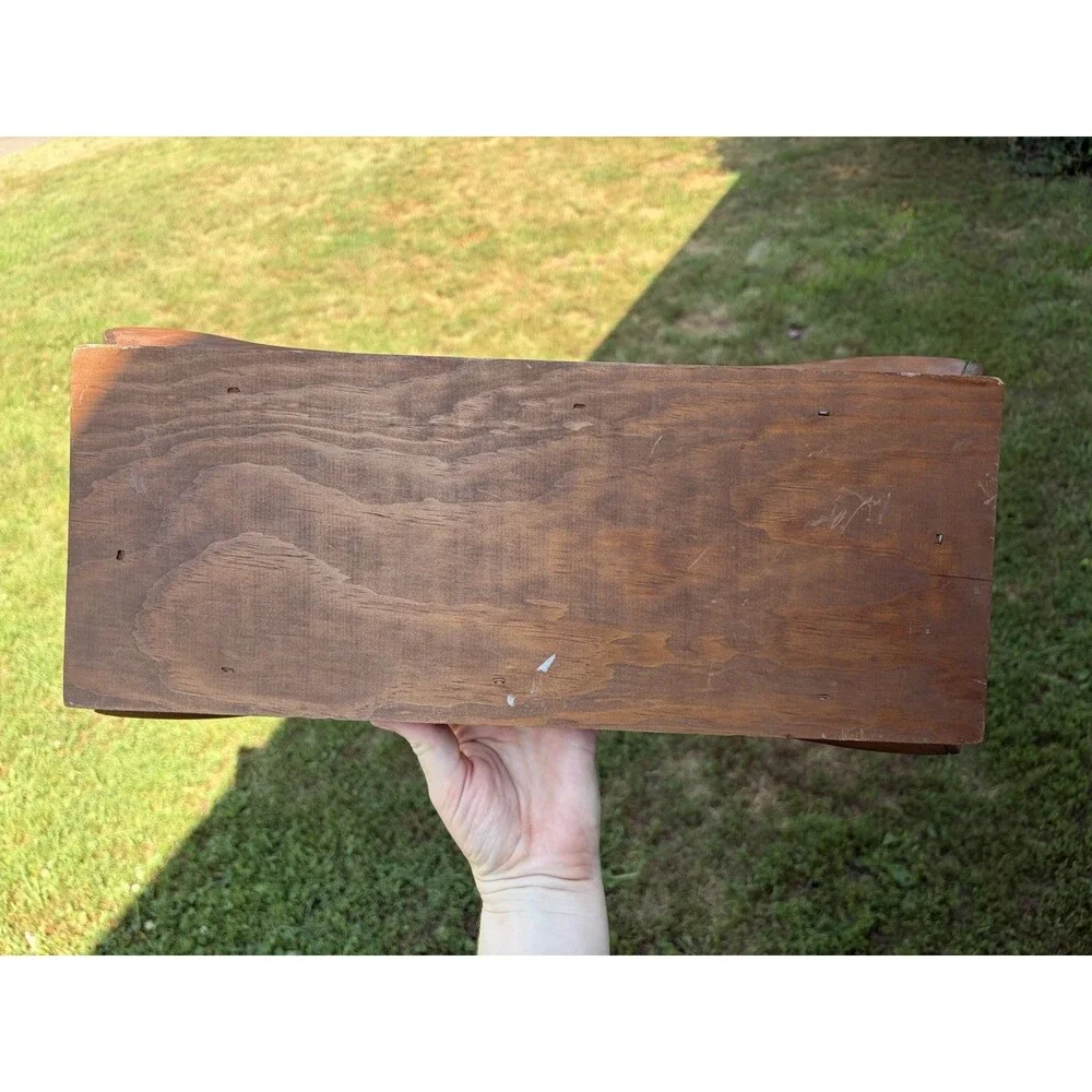 Vintage Wooden “ Give Us This Day Our Daily Bread” Bread Tray | Farmhouse
